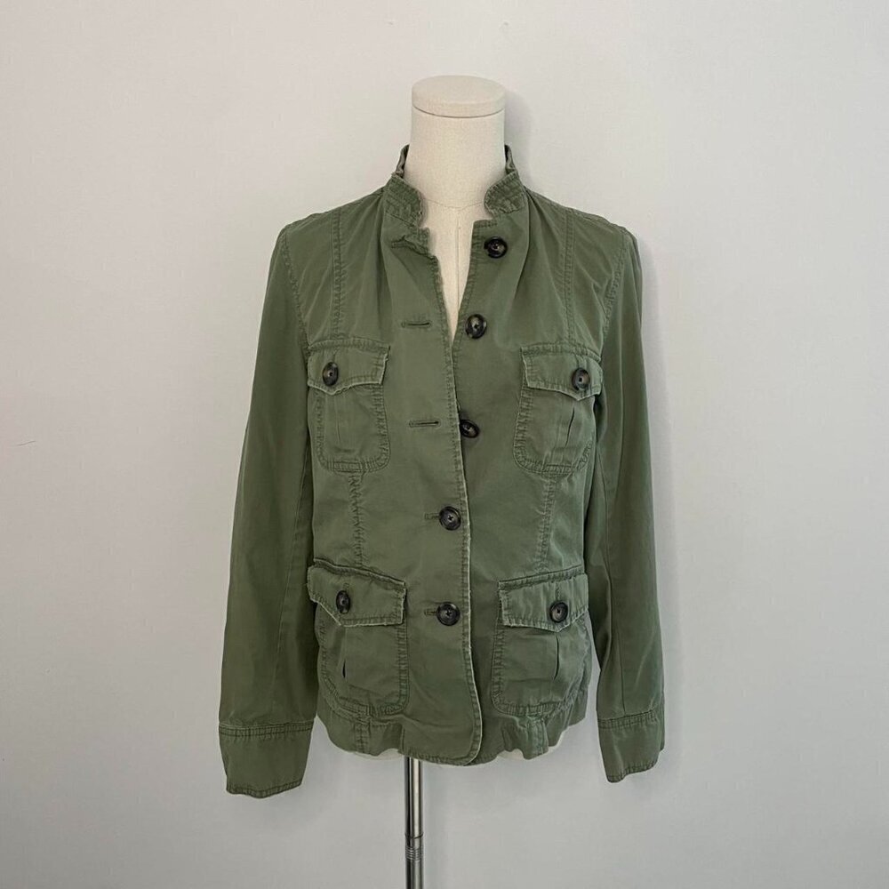 Banana Republic Womens Olive Green Utility Jacket Womens Size Medium